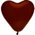 Lot de 8 ballons COEUR 35cm, Chocolat