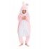 Chaks C1091180, Déguisement Peluche BIG Lapin rose rembourré 180 cm, adulte