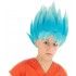 Chaks C4482, Perruque Goku Super Saiyan ® Bleue, enfant