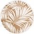 Set de table Rond feuilles de Palmiers blanches en jute