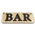 Plaque 3D en bois BAR 19,5cm