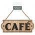 Plaque en bois CAFÉ 19,5cm