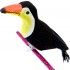 Déco TOUCAN sur pince 15cm