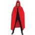 Chaks H4032, Cape capuche Velours 182cm luxe, Rouge