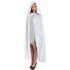 Chaks H4033, Cape capuche Velours luxe 182cm, Blanc