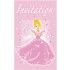 Party Pro 4012282, Sachet de 6 cartes d'invitation Princesse