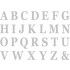 Chaks 11714-80, Set de 48 Lettres carton 13,5cm avec adhésifs, Argent
